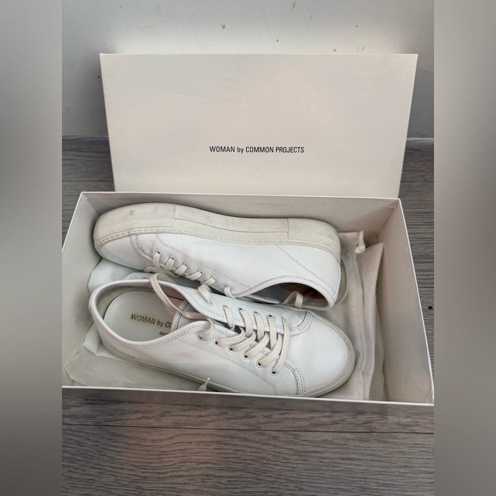 Common Projects Tournament Low Super Leather Sneakers Size 36 US 6